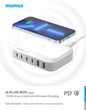Momax Q.PLUG BOX GaN 100W六輸出連無線充桌面充電器