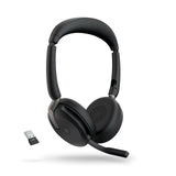 【新登場】Jabra Evolve2 65 Flex 商務折疊頭戴式主動降噪藍牙耳機麥克風(革新性輕量折疊技術)(#CHEVRONPRO)