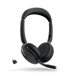 【新登場】Jabra Evolve2 65 Flex 商務折疊頭戴式主動降噪藍牙耳機麥克風(革新性輕量折疊技術)(#CHEVRONPRO)