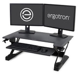 Ergotron WorkFit-TL, Sit-Stand Desktop Workstation (black with grey surface)
