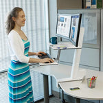 Ergotron WorkFit-SR, Dual Monitor, Sit-Stand Desktop Workstation