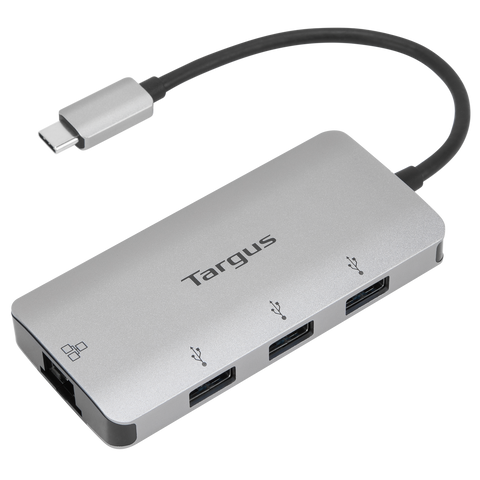 Targus USB-C Ethernet Adapter with 3x USB-A Ports